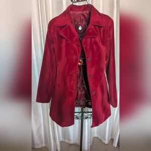Red Velvet Pea Coat